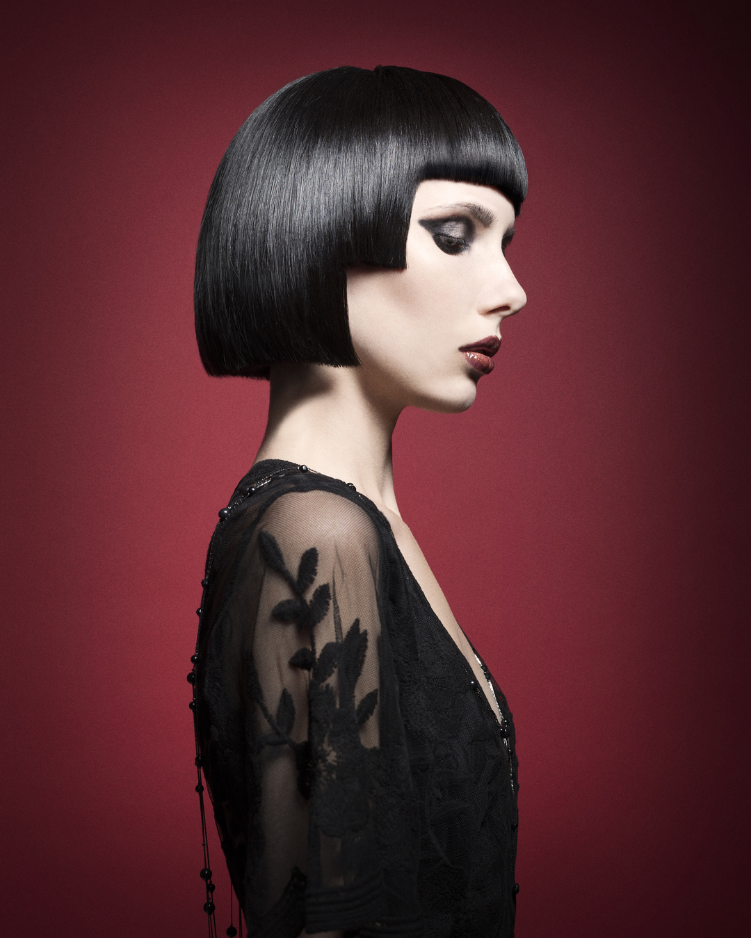 High fashion women's creative short bob haircut by Ken Hung at Salon Era Vancouver